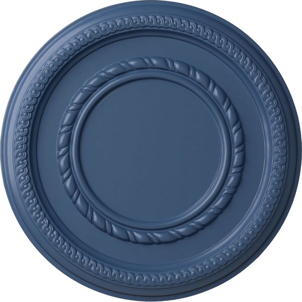 Ekena Millwork Federal Roped Small Ceiling Medallion (Fits Canopies up to 6"), 12 5/8"OD x 1 1/8"P, Americana CM12FEAMF - main